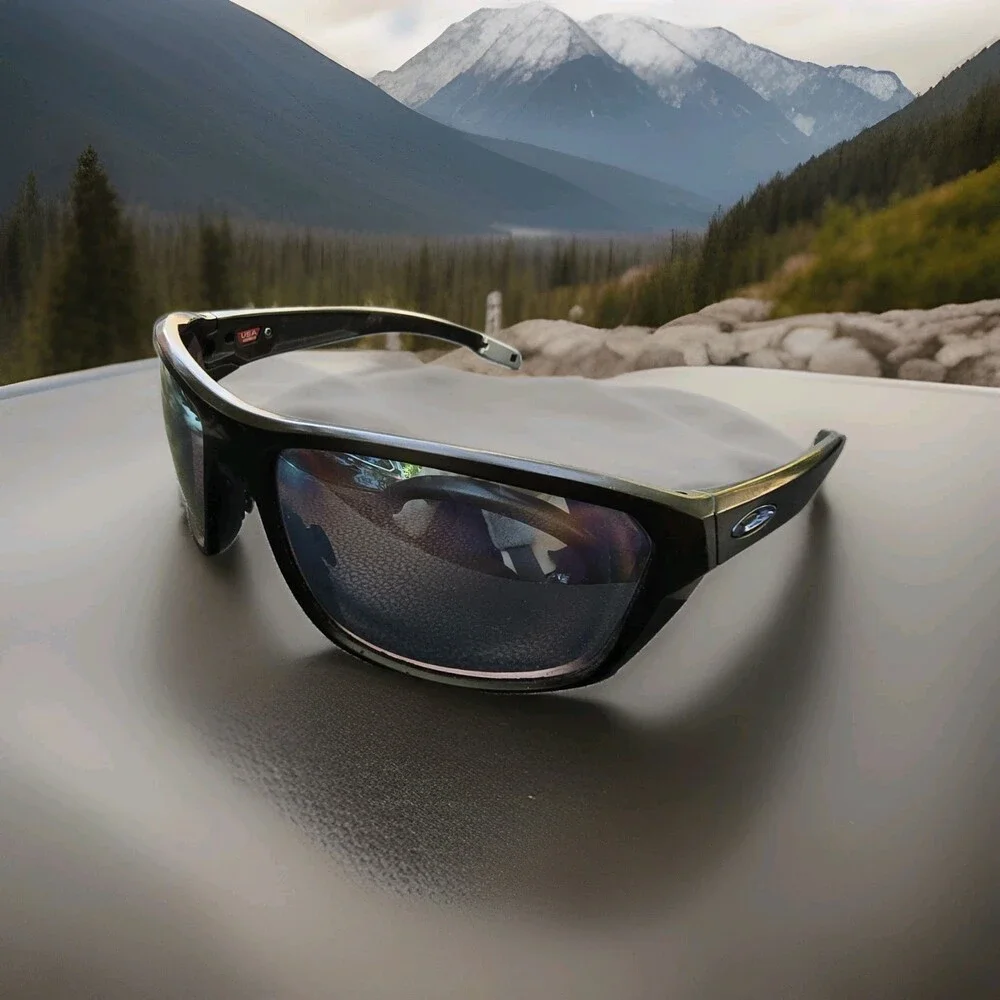 Oakley Split Shot Prizm Deep Water Polarized Sunglasses Matte Black 009416-0664